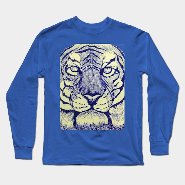 Tiger Long Sleeve T-Shirt by Frezmade